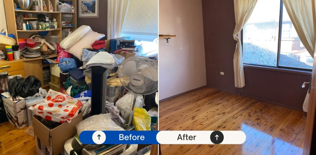 Deceased Estate Bedroom Before After